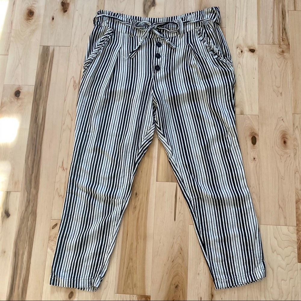 Free People high waisted linen pants